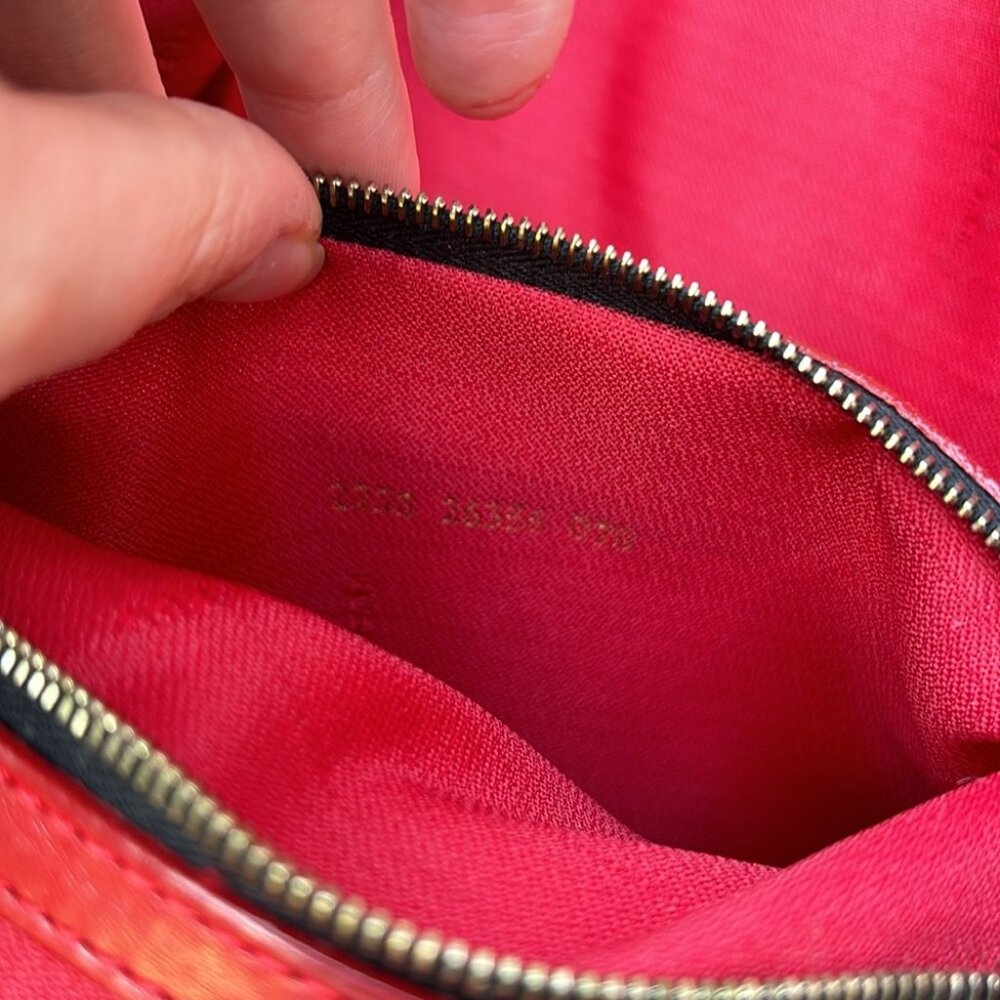 Fendi Leopard Print Backpack with Red Trim - Picture 2 of 16